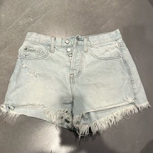 Barely worn Pistola distressed denim shorts